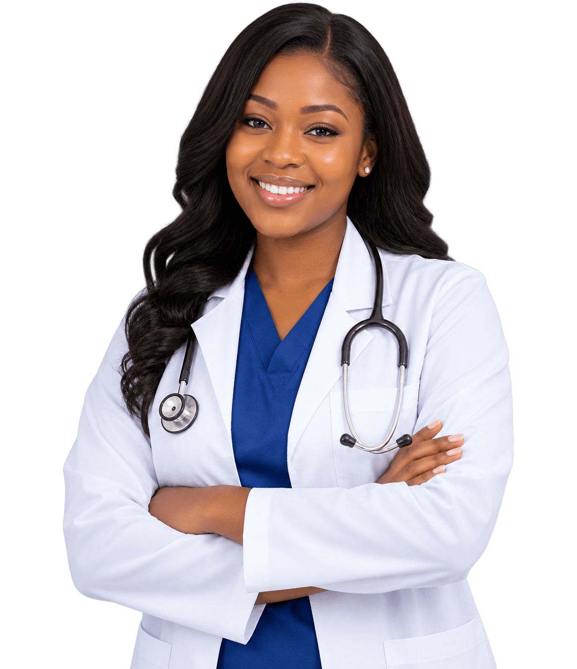 A doctor ready to assess the patient's symptoms