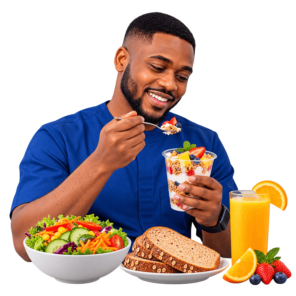 A healthy meal with vegetables, grains and grilled chicken
