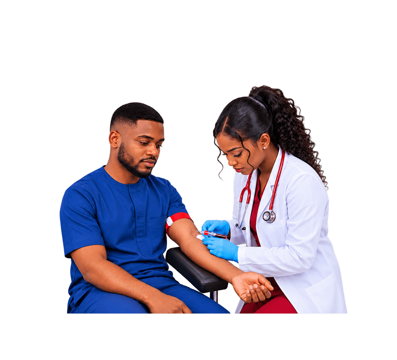 A laboratory professional ready to help with testing